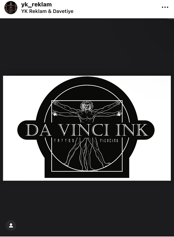 Da Vinci Ink Tattoo Etiket
