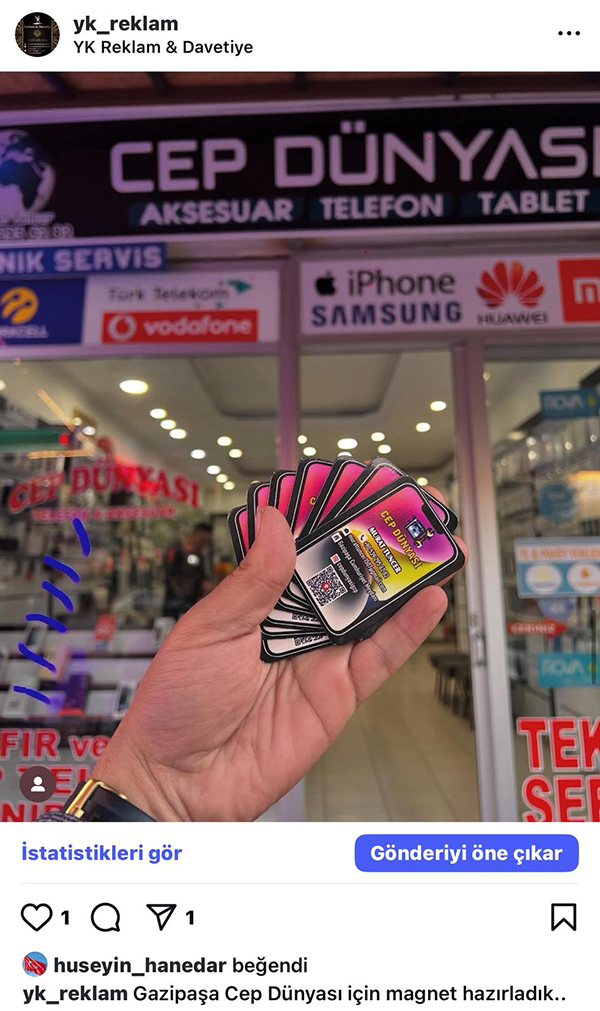 Gazipaşa Cep Dünyası Magnet Baskı