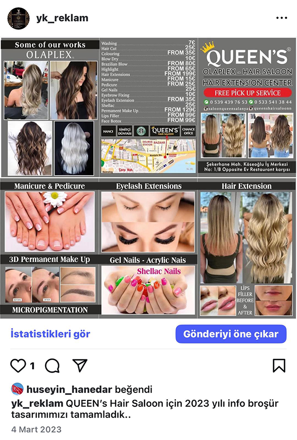 Quin's Hair Saloon Alanya 